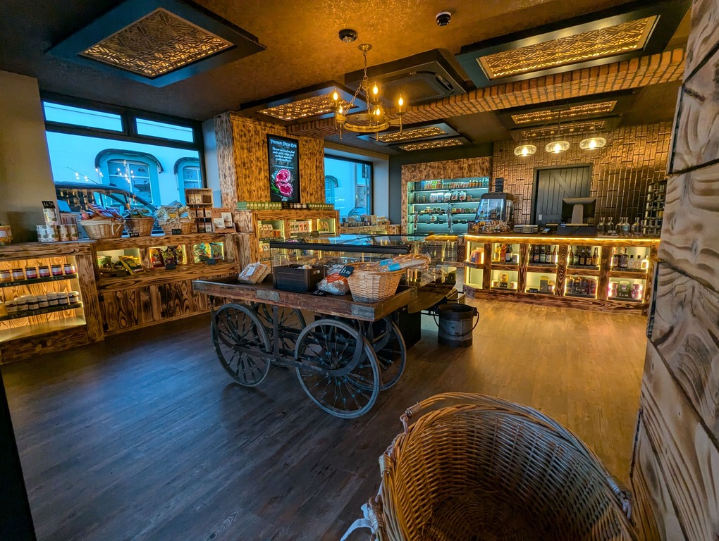 Inside The Deli Box shop in Woolacombe